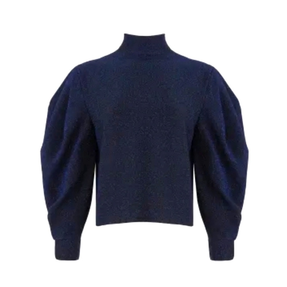 PatBo Blue Sparkle long sleeve top